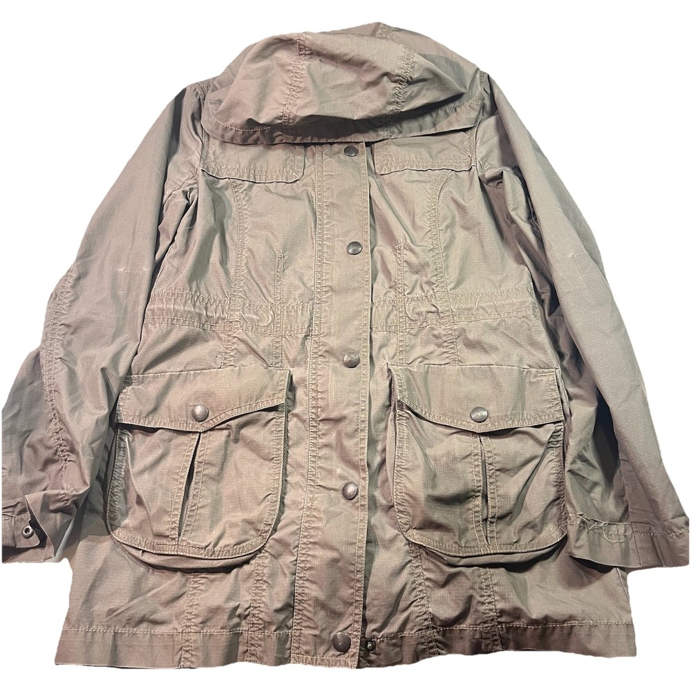 VTG Eddie Bauer‎ Women's Military Style Utility Jacket XS Long Water Resist